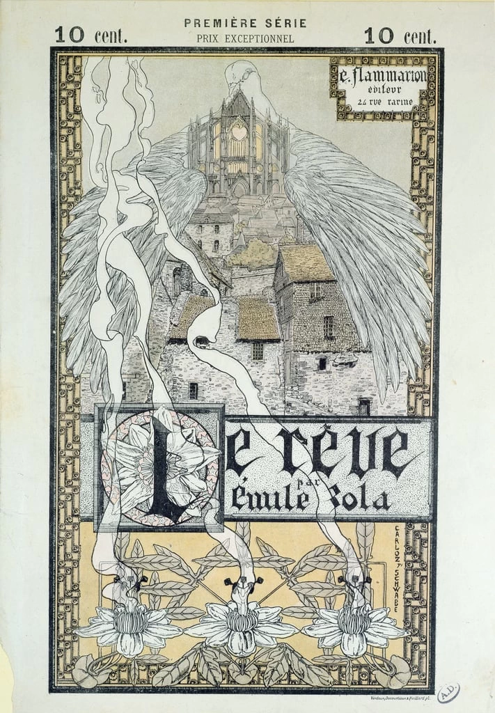 Copertina di The Reve di Emile Zola (1840 - 1902) 1892, Biblioteca di Arti Decorative, Parigi